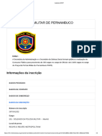 Comprovante de Inscrição PMPE