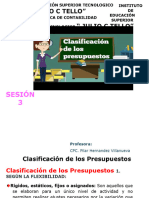 Semana 3 Presupuestos y Su Clasificación