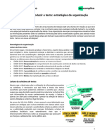 Reforço de Redação-Como Começar A Produzir o Texto-Estratégias de Organização