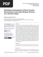 Modeling and Simulation of Heat Transfer Phenomeno