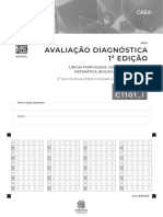 AVALIAÇÃO DIAGNÓSTICA 1 EDIÇÃO - 2 Série Do Ensino Médio Integrado À Educação Profissional