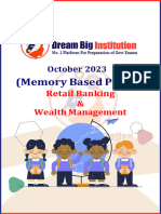 Oct 2023 Retail Banking and Wealth Management