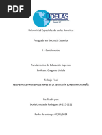 Perspectivas y Principales Retos de La Educación Superior Panameña-Trabajo Final