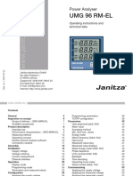 Janitza BHB Umg96rmel Ul 20 250V en