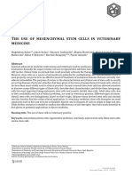 The Use of Mesenchymal Stem Cells in Veterinary Me