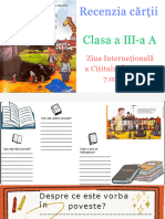 Recenzia Cărții: Clasa A III-a A