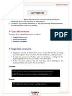 Comments in Python