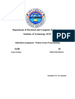 Eyuel Tesfaye 0014 (Socket Programming)