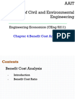 Benefit - Cost Analysis