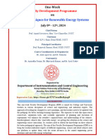 FDP Control Techniques For Renewable Energy Systems