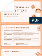 Color of The Year 2024 Peach Fuzz Sticker Theme