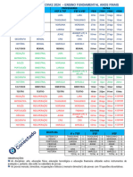 Calendário Provas - Fundamental Ii