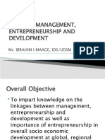 DS 113 Module 6 Entrepreneurship and Development