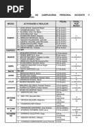 Cronograma de Cumpleaños Personal Docente y Administrativo - 070048