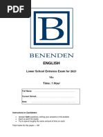 Beneden 14+ 2020 English