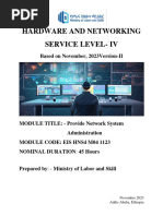 M04 - Providing Network Systems Administration