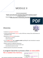 Process Management: Processes - Process States, Process Control Block, Threads, Scheduling, Operations On Processes