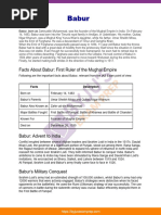 Babur Upsc Notes 83