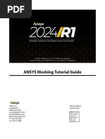 ANSYS Meshing Tutorial Guide 2024 R1