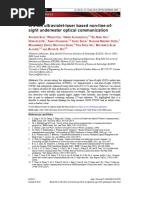 375-Nm Ultraviolet-Laser Based Non-line-Of-sight Underwater Optical Communication