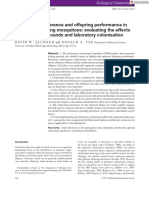 Oviposition Preference and Offspring Performance in Container Breeding Mosquitoes: Evaluating The Effects of Organic Compounds and Laboratory Colonisation