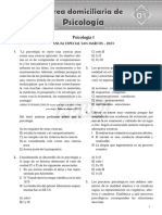 Psicología - Anual Especial San Marcos - 2023 - P. Domiciliarias - Aduni