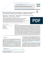 Multi-Criteria Thermoeconomic Optimization of A Geothermal Energy-Driven