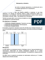 Menopausia y Climaterio