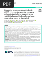 Depressive Symptoms Associated With Covid 19 Preventive