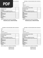 REFERRAL TO IM Onco Check List