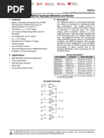 AM26C32 Quadruple Differential Line Receiver: 1 Features 3 Description