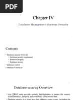 Chapter Five Database Secu