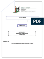 2024 Geo Grade 11 PRE June Exam CLUSTER 2 Marking Guidelines