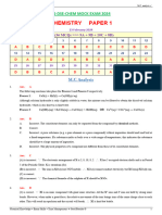 MC Analysis To 2024-DSE-CHEM 1A Mock Exam