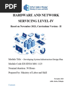 M01 - Developing System Infrastructure Design Plan