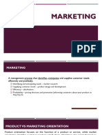 ACCA F2 (MA) Marketing