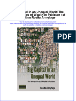 Get Big Capital in An Unequal World The Micropolitics of Wealth in Pakistan 1st Edition Rosita Armytage PDF Full Chapter