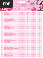 Biology Syllabus Tracker