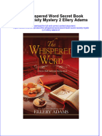 Dơnload The Whispered Word Secret Book Scone Society Mystery 2 Ellery Adams Full Chapter