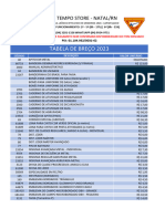 Tabela de Preço DBV 2024