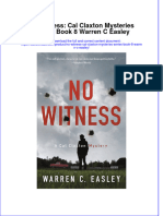 No Witness: Cal Claxton Mysteries Series, Book 8 Warren C Easley Full Chapter PDF