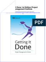 Dơnload Getting It Done 1st Edition Project Management Institute Full Chapter