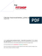 Calcular Macronutrientes