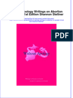 Dơnload Without Apology Writings On Abortion in Canada 1st Edition Shannon Stettner Full Chapter