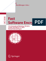 Fast Software Encryption 21st International Workshop, FSE 2