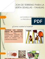 Adecuacion de Terreno para Hortalizas Familias y Semillas