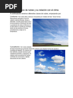 Identificar Los Tipos de Nubes y Su Relacion Con El Clima