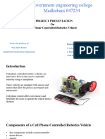 Cell Phone Controlled Robotics Vehicle Final