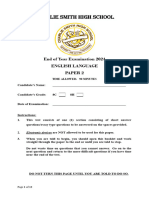 2024 Grade 8 End of Year Paper Two