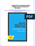 Dơnload State and Intellectual in Imperial Japan: The Public Man in Crisis Andrew E. Barshay Full Chapter